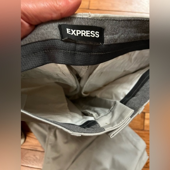 Express Chinos Heather gray pants size Slim W30/L32 in excellent used condition - Picture 6 of 11